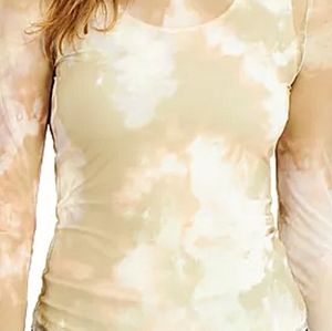 LOVE, FIRE MESH MOCK-NECK TOP